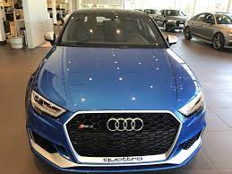 Front View Of The 2018 Audi Sr 3 In Ara Blue Crystal Vehicle Available At Audi Of Bridgewater Nj Audi Dealership Audi Rs5 Audi