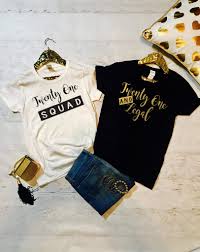 21st Birthday Birthday Squad Shirts For Friends Pin On Birthday Queen Shirts Birthday Squad Shirts
