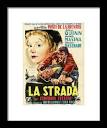 La Strada'', 1954 - art by Roger Jacquier #1 Framed Print by Movie ...