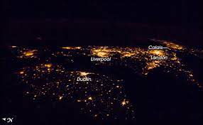 Las vegas strip at night from space. Cities At Night The View From Space