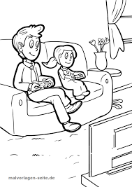 Inducción para las familias del 2014. Gran Pagina Para Colorear Padre E Hijo Familia Dibujos Para Colorear Gratis