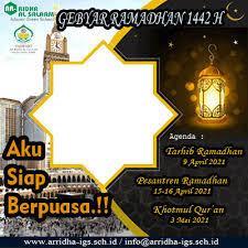 Apa itu twibbon ramadhan 2021? Gebyar Ramadhan Aras Support Campaign Twibbon