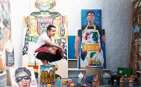 Lukisan lukisan asli karya saya dandan sa yang bertemakan tentang panen padi. 5 Seniman Muda Indonesia Yang Sudah Mendunia Urban Icon Magazine