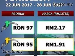 Penetapan harga minyak yang baharu dijangkakan akan bermula pada 1 januari 2019 dan akan. Harga Petrol Sahaja Turun Lagi 22 Sehingga 28 Jun 2017 Careta