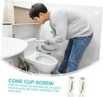 Hemobllo 1 Set Bullone Del Coperchio Del Water Wc Viti Dadi Accessori Per  Il Fissaggio Del Sedile Del Water Vite Di Fissaggio Per Wc Copriwater ...