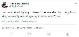 And friday sees an official release of the shanty, after he was picked up by polydor. Sea Shanty Has Taken Over Tiktok As Users Upload Their Own Renditions Of The Traditional Folk Songs Daily Mail Online