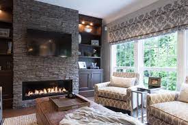 The stacked stone fireplace itself has been known for many centuries, not only as a stuff to make the fire but also to beautify the home decoration. Stone Fireplace Wall Houzz