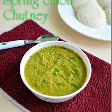 Spring Onion Chutney Recipe For Idli Dosa Chutney Recipes Spring Onion Recipes Chutney