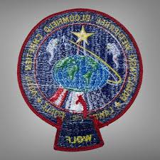 Vintage NASA SPACE WOLF LAWRENCE BLOOMFIELD TITOV Embroidered 4” Patch