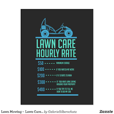 Lawn Mowing Lawn Care Hourly Rate Postcard Zazzle Com In 2020 Lawn Care Mowing Lawn Care Business Cards