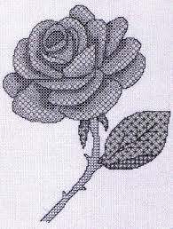 Blackwork Rose Blackwork Rose Blue And Silver