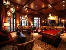 A man cave or manspace, and less commonly a manland or mantuary is a male retreat or sanctuary in a home, such as a specially equipped garage, spare bedroom, media room, den, basement, or tree house. Man Cave W Pool Table Bar Mansion Interior Game Room House