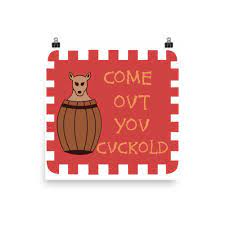 Come Out You Cuckold Flag Sir Horatio Cary Regiment of - Etsy Nederland