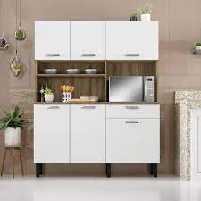 Armario aço cozinha organização de armário de cozinha cozinha apartamento pequeno decoração cozinha organizando armários de cozinha ideias para cozinha cozinha planejada todeschini armario cozinha itatiaia armarios de cozinha modulados. Armario Cozinha Kit 140 Itatiaia 6 Pts E 1 Gv Castanho Branco Armario De Cozinha Magazine Luiza
