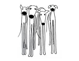 Black And White Greyhound Digital Download Printable Greyhound Black And White Etsy Greyhound Art Dog Art Art