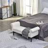 This upholstered bed got the first rank because of its decent color, medium density and hardwood fiberboard frame. 1