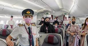 From its hub at hamad international airport (doh), the airline flies to about 145 destinations spread across all six inhabited continents. Qatar Airways Supports Breast Cancer Awareness Month With Think Pink Flight