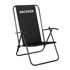 Introducing Ancheer Lightweight Portable Recliner Folding Beach Chair With Armrest And Backrest For Outdoor Fis Folding Beach Chair Beach Chairs Camping Chairs