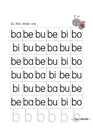 Untuk kata dasar satu suku kata sahaja. Himpunan Terbaik Buku Prasekolah
