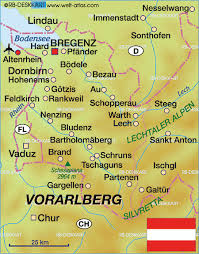 Vorarlberg ist ein bundesland im westen von österreich. Karte Von Vorarlberg Bundesland Provinz In Osterreich Welt Atlas De