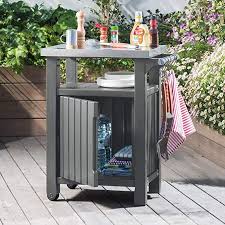 Keter Grill Beistelltisch 1 Turig Graphit 54x70x90 Cm 6130 Amazon De Garten Grill Beistelltisch Grilltisch Beistelltisch
