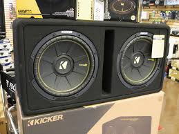 Save Big On The New For 2017 Kicker Compc Dual 12 Inch Loaded Enclosures These Sturdy Ported Enclosures Were Engineered Speci Kicker West Carrollton Subwoofer