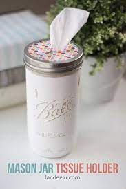 Mason Jar Tissue Holder A Great Idea For Every Room Landeelu Com Mason Jars Mason Jar Crafts Diy Mason Jar Projects