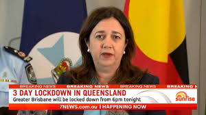 Watch a full report on the covid restrictions in the video above Sunrise Greater Brisbane Goes Into Three Day Covid 19 Lockdown Facebook