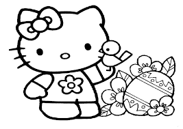 Ausmalbilder Ostern Hello Kitty 01 Malvorlage Hase Ausmalbilder Hello Kitty Ostereier Farben
