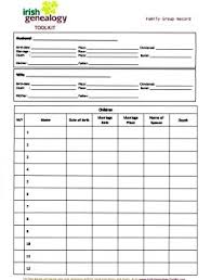 get organised free family history forms for you to download