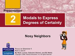 It is a grammatical form or. Modals To Express Degrees Of Certainty Ppt Video Online Download