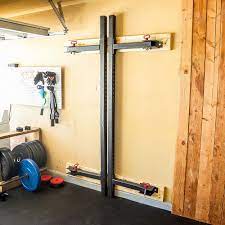 Retractable Power Rack Home Gym Garage Diy Home Gym Home Gym