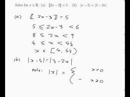 Example Solving Equations Involving The Floor And Absolute Value Functions Youtube