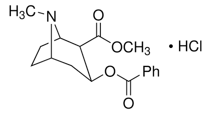 Cocaine Hydrochloride Reference Standard Molecular Architecture, AI generated