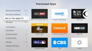 Tvos App Store Gains Not On This Apple Tv Listing In Purchased Section Apple Tv Tv App App