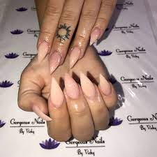 All Powder Stilettos Nails Nails How To Do Nails Nail Designs