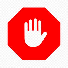 Hd Outline Hand On Red Stop Sign Png Stop Sign Png Outline