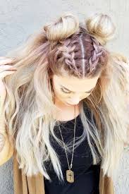 7 sideways braid with a high ponytail here is a nice punky look for women with long hair. 74 Easy Braided Hairstyles For Long Hair To Try Fashion Hombre