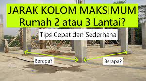 Untuk ukuran cakar ayam bisa menyesuaikan sesuai kebutuhan. Tips Menentukan Jarak Kolom Untuk Rumah 2 Atau 3 Lantai Youtube