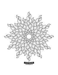 Mandala coloring book is a brilliant coloring app that duplicates real coloring experience. Sun Fire Mandala Coloring Page Color With Jade