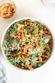 Kale Caesar Salad Recipe In 2020 Vegan Salad Recipes Kale Caesar Salad Salad Recipes