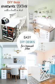 Find out how to build a custom standing large craft table on a budget with this ikea hack. Best Diy Desks Craft Mart