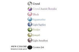 Color Chart Trebbih Inc Page 002 Swarovski Tooth