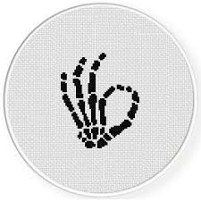 11.71 x 10.14 inches or 29.75 x 25.76 cm fabric: Skeleton Hand With Rose Rose Cross Stitch Beginners Cross Stitch Skeleton Cross Stitch Simple Cross Stitch Cross Stitch Pattern Pdf Patterns Craft Supplies Tools Womenintech Fi