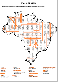 Educando com Amor: Estados do Brasil - caça-palavras