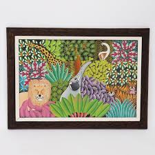 Tropical Haitian Jungle Painting by Daniel Souvenir