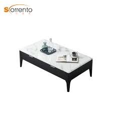 Pushing the walnut finished table top outwards reveal a hidden storage. China Modern Coffee Table Storage Drawer Shelf Cabinet China Modern Coffee Table Living Room Furniture Coffee Table