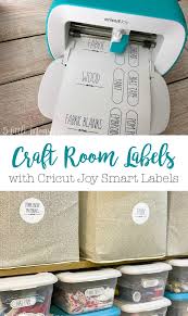 Welcome to the world of cricut machines! 5 Little Monsters Craft Room Labels With Cricut Joy Smart Labels