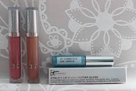 Lip glosses, mascara, liquid eyeliner and false lashes are unused. It Cosmetics Tightliner Vitality Hydrating Lip Gloss Stain Hotandflashy Com