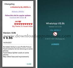 Whatsapp mod apk is a modified version of the original whatsapp application that includes hiding typing status, hiding recording audio statuses, hiding statuses, and many more features. Whatsapp Plus Jimods 8 86 Latest Version 2021